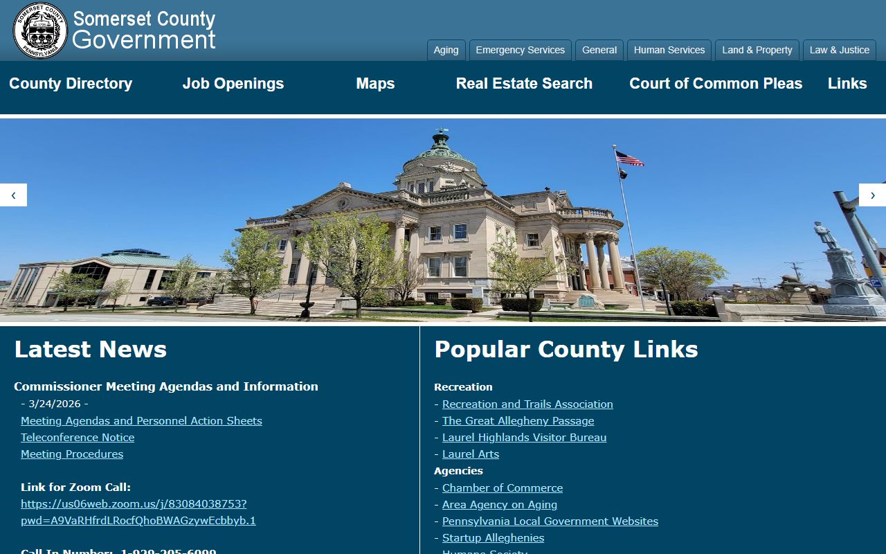 Somerset County criminal history records government website